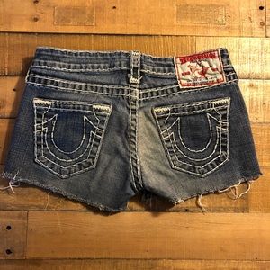 True Religion Bobby Super T Jean shorts size 28